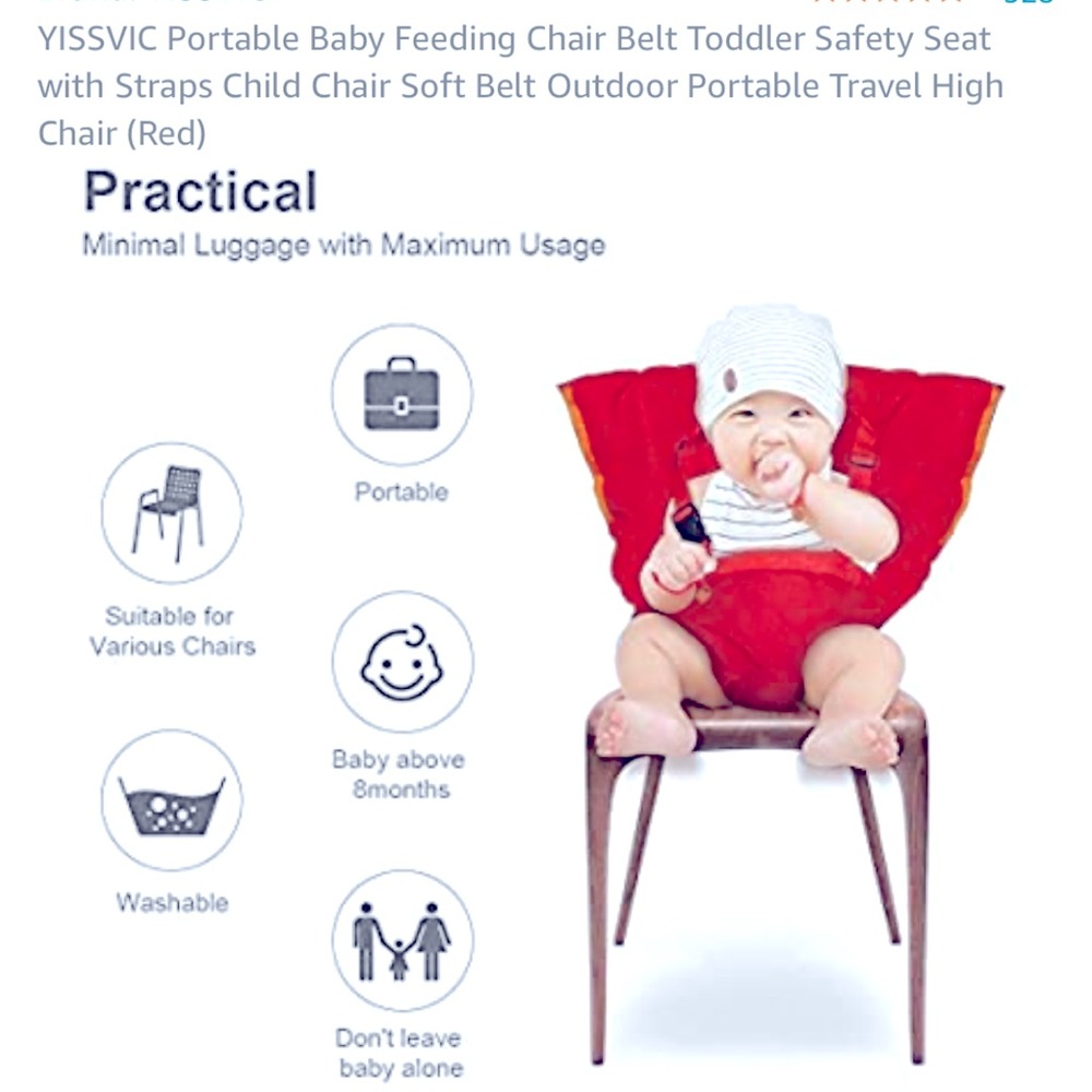 Portable Baby Feeding Chair Belt “used once”